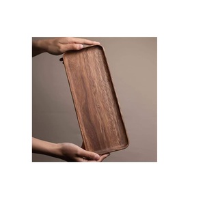 Mango wood rectangular serving <b>tray</b> perfect for serving <b>breakfast</b> snacks drinks tea coffee kitchen dining accessory - Product Image 1