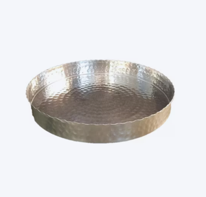 Premium Quality Stainless Steel Elegant Metal Charger <b>Plate</b> Luxury Handmade Classic Round Silver Table Top Design 50pcs MOQ - Product Image 5