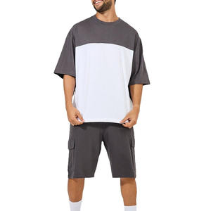 Conjunto de verano para hombre, camisa y pantalones cortos transpirables, conjunto informal de verano de dos piezas, ropa de tela suave para uso diario, ropa para vacaciones en la playa - Product Image 1