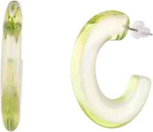 Boucles d'oreilles en résine faites à la main, forme personnalisée, artisanat de luxe, finition brillante artistique, tendance moderne pour femmes, TIMELESS CRAFT - Product Image 6