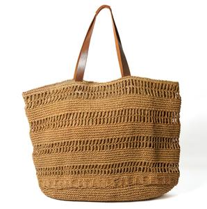 Sac à main en raphia tendance 2026, sac en raphia écologique fait main, sac fourre-tout d'été pour femmes, sac à main de mode pour pique-nique et plage - Product Image 4