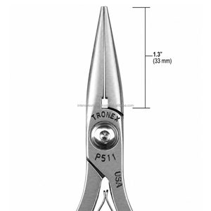 Pince à bec longue de qualité supérieure à mâchoires lisses pour la fabrication de bijoux, outil de perlage de précision en acier inoxydable, marque personnalisée OEM, vente en gros - Product Image 6