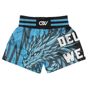 Conjunto de Boxeo, MMA y Muay Thai con Logotipo y Diseño Sublimados Personalizados OEM, Ropa de Entrenamiento Elástica de Secado Rápido de Fibra de Poliéster/Spandex, Manga Corta - Product Image 3