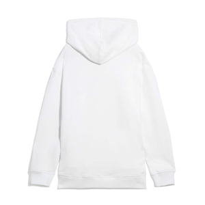 Sweat-shirt à capuche unisexe blanc surdimensionné en molleton, coton tricoté respirant avec poche, style décontracté hiver, 340g, logo personnalisé, haute qualité - Product Image 2