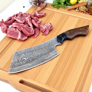 Cuchillo de Cocina A&M Enterprises, Hecho a Mano, de Acero de Damasco, con Punta de Gota, Mango de Madera, Personalizable OEM, Cuchillos Profesionales - Product Image 5
