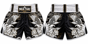 Pantalones Cortos de Muay Thai Personalizados para Hombre, Pantalones Cortos de Boxeo y Kickboxing para Entrenamiento, Logotipo Personalizado, Ropa Deportiva Ligera de Satén para Artes Marciales - Product Image 1