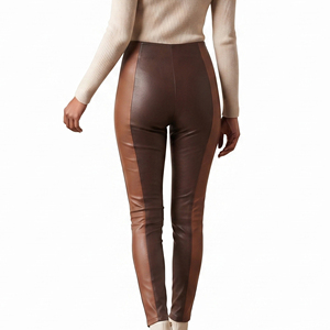 Leggings en cuir premium pour femmes, pantalon de compression en cuir ajusté, pantalon de fitness en cuir pour femmes - Product Image 2