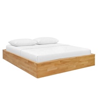 Cadre de lit Tatami en bois d'hévéa fabriqué au Vietnam, tailles personnalisables, charpente en bois japonaise sans outil, lit plateforme démontable