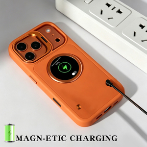 เคสโทรศัพท์ซิลิโคนแบบกำหนดเองพร้อมวงแหวนแม่เหล็ก ป้ายไฟ LED สำหรับ 17/18 Pro Max ป้องกันแรงกระแทก กันน้ำ รองรับการชาร์จไร้สาย - Product Image 3