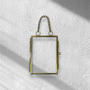 Wholesale <b>Vintage</b> Metal Glass Hanging Photo <b>Frame</b> Rustic Home Decor Wall Art <b>Picture</b> Display <b>Frame</b> Custom Hospitality Supplier - Product Image 5