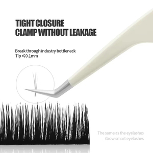 Pinces à cils en acier inoxydable de haute qualité avec logo personnalisé, antistatiques et de précision, pour usage en salon - Product Image 6