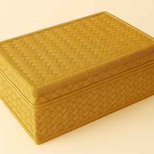 Caja de Almacenamiento de Cosméticos de Bambú Sheetal Pati Tejida a Mano |   Organizador de Belleza Ecológico para Lápices Labiales y Joyas |   Empaque Sostenible - Product Image 2