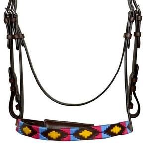 Última Novedad: Cabezada de Cuero de Alta Calidad para Caballo con Cristales, Color Personalizable, Ajustable para Caballos Cob y Full. - Product Image 6