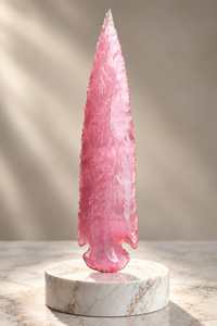 Vente en gros de pointes de flèche en fibre optique rose, artisanales, lumineuses, décoratives - Product Image 2