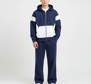 Chándal Deportivo de Invierno para Hombre, Transpirable, con Pedrería, Personalizable con Logotipo, Tejido Informal, Ajuste Elegante y Premium - Product Image 1