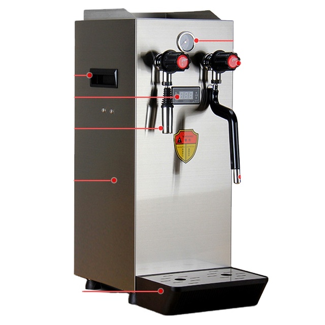 Electric Steam Boiling Water Machine Milk Tea Shop Equipment Commercial Boiler Steam Machine Bubble Tea Equipment