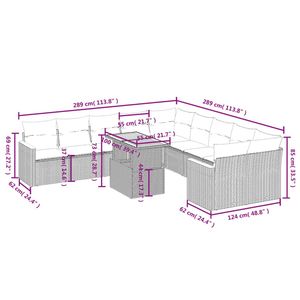Ensemble canapé de jardin gris D0100XFTXQP - Product Image 3