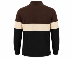 เสื้อเชิ้ตแขนยาวลายทางลำลองสำหรับผู้ชาย ผ้าฝ้ายถักกันยับ บริการ OEM ขายส่ง - Product Image 2