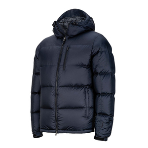 Chaqueta acolchada con capucha azul marino para hombre, abrigo grueso de invierno con cremallera, a prueba de viento, informal, al por mayor, personalizada, moda masculina - Product Image 5
