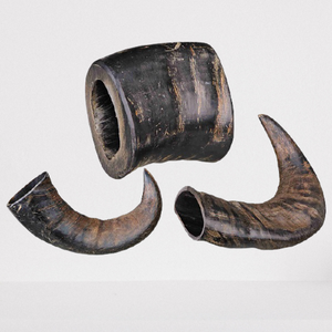 Natural Buffalo Horn Dog Chews Eco-Friendly Rounded Customized <b>Weight</b> Pet Food Crafted by ZF global export - Product Image 1