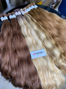 Haute qualité NasaHair cheveux vierges vietnamiens Double dessiné doux corps entier texture ondulée soyeuse 12 "-30" longueur couleur personnalisable - Product Image 6