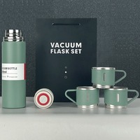 Thermos de voyage en acier inoxydable 304 de haute qualité, tasse isotherme pour pique-nique, bouteille isotherme professionnelle, ensemble cadeau en boîte