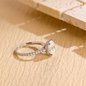High Quality 1CT Oval Cut Moissanite Signet <b>Ring</b> 925 Sterling Silver For Engagement Wedding Anniversary Promise Gift Jewelry - Product Image 2