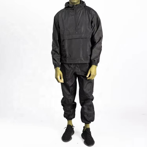 Ensemble coupe-vent unisexe pour adolescents, haute qualité, personnalisé, respirant, léger, 100 % nylon, couleur unie, survêtement d'été - Product Image 1