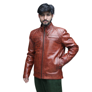 Design Your Own <b>Leather</b> Fashion <b>Jackets</b> High Quality Men <b>Leather</b> <b>Jacket</b> in Best Price <b>Long</b> Sleeve - Product Image 2