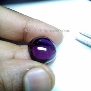 Piedra Cabujón de Amatista Violeta Púrpura Creada en Laboratorio, 15 mm, Efecto de Juego de Color/Fuego, Calidad Grado AAA, 14.10 Quilates, Hidrotermal - Product Image 5