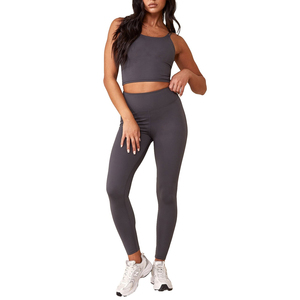 Conjunto de Yoga para Mujer, Logotipo Personalizado, Sujetador Deportivo y Leggings, Ropa Deportiva de Alto Rendimiento, Proveedor Mayorista - Product Image 5