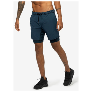 Wholesale <b>Mens</b> Custom 2 in 1 Sports <b>Shorts</b> Double Layer Premium Running Gym <b>Shorts</b> With <b>Compression</b> Inner Liner Quick Dry Fabric - Product Image 1