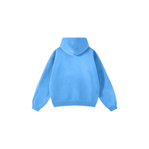Sweat-shirt unisexe à capuche zippé, coupe oversize, couleur unie, en polaire, décontracté, pour l'automne, coupe classique, avec poches. - Product Image 5