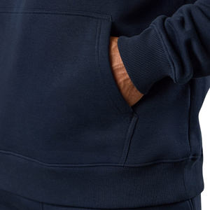 Mens Navy Blue Hooded Straight Leg <b>Tracksuit</b> Casual Sportswear Hoodie and Pants Set Winter Activewear Comfortable Daily Wear - Product Image 4