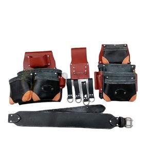 2026 Leather <b>Tool</b> Belt With Multiple Pockets And Hooks For Electricians And <b>Carpenters</b> - Product Image 4