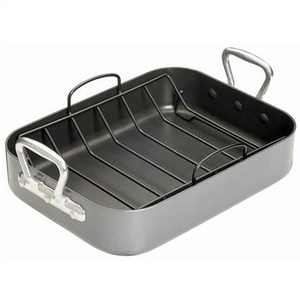 Elegant Stainless Steel Roasting <b>Pan</b> With Spacious Cooking Capacity Comfortable Heat Resistant Handles Reliable - Product Image 3
