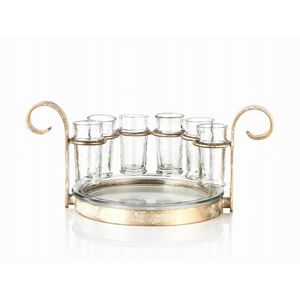 Ensemble de verres à shot mexicains, plateau de service pour tequila, support à shot de tequila, ensemble de verres à shot, articles de bar rustiques, plateau de service pour fêtes, pour servir du sel et du citron vert - Product Image 2