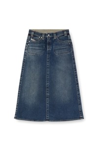 Jupe courte en jean pour femme, coupe trapèze, avec poches, boutons, taille normale, style décontracté, couleur unie délavée, antibactérienne, séchage rapide, toutes saisons - Product Image 5