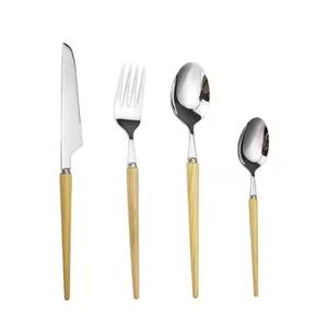 Ensemble de couverts en métal haut de gamme, cuillère, fourchette, couteau en acier inoxydable, ensemble de couverts élégants pour la cuisine et la table - Product Image 4