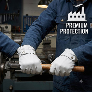Premium Quality Customizable Soft Sheep Grain Leather JNM SAFETY <b>Driver</b> <b>Glove</b> CE Certification Anti-Slip Heat Resistance - Product Image 5