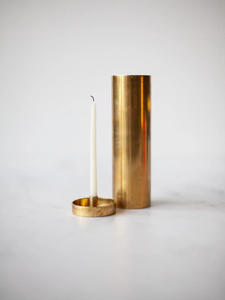Lanterne porte-bougie portable élégante en laiton, ronde, faite à la main, petit récipient à bougie avec support et bougie chauffe-plat – Fabricant - Product Image 6