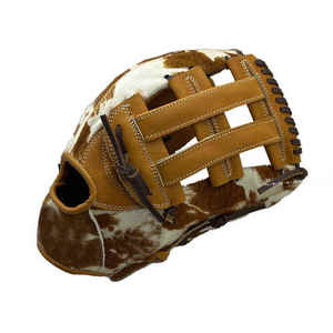 WARPRO INDUSTRY Cowhide <b>Baseball</b> <b>Glove</b> 12.5 Inch Left-Handed Throw Brown White Pattern Durable Reusable Professional Training - Product Image 3