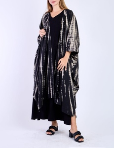 Abaya longue en polyester respirant de style turc, magnifique, noire, traditionnelle islamique, pour femmes saoudiennes, Dubaï 2026 - Product Image 3
