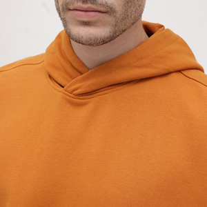 Chaleco con Capucha sin Mangas para Hombre, Color Naranja Sólido, Estilo Casual, Corte Regular, 100% Algodón, Tejido French Terry, ODM, Otoño 2026 - Product Image 6