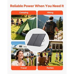 Pannello Solare Monocristallino Pieghevole Portatile 100W, Caricatore con Efficienza 24%, Impermeabile IP67, Tipo N, Telaio 16BB, 100% Nuovo! - Product Image 6