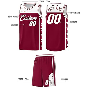 ชุดเสื้อและกางเกงบาสเก็ตบอลแบบกำหนดเอง โพลีเอสเตอร์ 100% ตัดเย็บตามสั่ง พร้อมโลโก้ทีม ชื่อ หมายเลข มหาวิทยาลัย ชมรม มหาวิทยาลัย ชุดกีฬา - Product Image 2