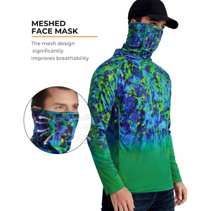 Chemises de pêche à capuche haute performance, personnalisation de marque, manches longues, vêtements pour pêcheurs, fabrication OEM au Pakistan, exportation - Product Image 2