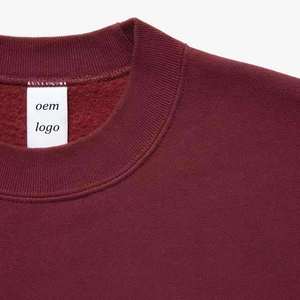 Men Custom Crew Neck Sweater Long Sleeve Sweat Shirts <b>Thick</b> <b>Fleece</b> Blank Sweatshirt - Product Image 2
