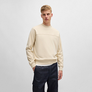 Sweat-shirt à capuche surdimensionné pour homme, col rond, logo personnalisé, couleur unie, style hiver. - Product Image 6