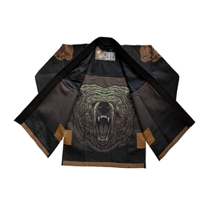 Uniforme de Artes Marciales Jiu Jitsu Gi, Traje de Entrenamiento BJJ Negro y Rojo, Ropa Deportiva Ligera y Resistente para Lucha - Product Image 2